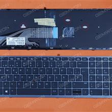 HP Zbook 15 G3 17 G3 BLACK FRAME BLACK(Backlit,With point,For Win8) SP N/A Laptop Keyboard (OEM-B)