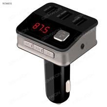 Car Charger,FM Transmitter Bluetooth Wireless Radio Adapter Car Kit with USB Charger Built-In Microphone Hands Free Calling (Black) Car Appliances BC12