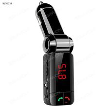 High Performance Digital Wireless Bluetooth Fm Transmitter, in-car Bluetooth Receiver, fm Radio Stereo Adapter, bluetooth car charger with Handsfree Calling and USB Charging Port Up to 5V2.1A Car Appliances BC06S