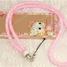 phone lanyard portable durable detachable phone lanyard Pink 40cm Other N/A