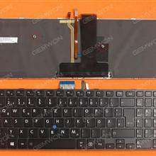 Toshiba Satellite Pro R50-C Tecra A50-C Z50-C A50-C1510 A50-C1520 BLACK FRAME GLOSSY (With point stick,Backlit,WIN8) GR N/A Laptop Keyboard (OEM-B)