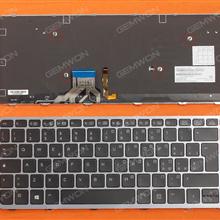 HP EliteBook Folio 1040 G1 SILVER FRAME BLACK (Backlit,Win8) IT N/A Laptop Keyboard (OEM-B)