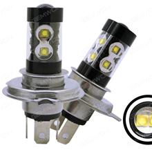 2Pcs High power H4 CREE 50W fog light highlight LED front fog lamp 10SMD fog lamp Auto Replacement Parts LED fog lights
