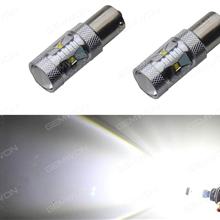 2Pcs 1157 50W High Power Zero Error LED White Signal LED Brake Light Auto Replacement Parts LED reversing lights