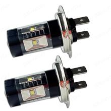 2Pcs H7 30W Super Bright LED Bulbs with Projector for Fog Lights DRL Driving Light Xenon White 6000K Auto Replacement Parts LED fog lights