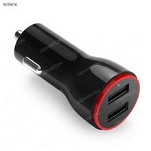 24W 2.4A Dual Channel USB Car Charger High Speed Charging for iPhone 7 / 6s / Plus, iPad Pro / Air 2 / mini and more，black Car Appliances XBX-01P
