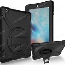 Safe Proof Screen Protector Cover Case for Apple IPad 2/3/4, stand/ back/hand with 3 in 1, Black Case IPAD 2/3/4