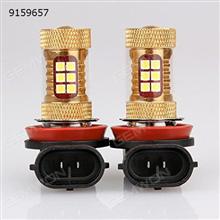2Pcs White 28w High Power Bright Car LED Bulbs 28SMD 3030 Fog Light (H11) Auto Replacement Parts LED fog lights