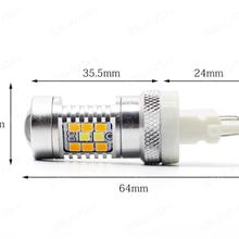 2Pcs 3157 Newest LED Switchback 2835 28-SMD High Power Dual Color White Amber Xtremely Super Bright LED Lights Bulbs for Turn Signal Lights 3457 4157NA Auto Replacement Parts LED reversing lights