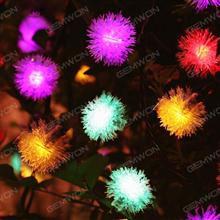 LED solar 50PCS chuzzle ball String Lights(WTL-MMQ)apply to Halloween, Christmas festivals，7 meters long，2V color temperature 6000K,be used indoors and outdoors, can be dimmed  Technicolor Light LED String Light WTL-MMQ