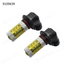2Pcs CREE high power front fog lamp 9006 80W fog lamp 16smd car LED fog lamp Auto Replacement Parts LED fog lights