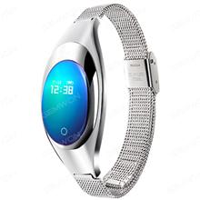 2017 Women Fashion Smart Watch Z18 Bracelet With Intelligents Blood Pressure Heart Rate Monitor Pedometer Fitness Tracker For Android IOS Smart Phones (Silver) Smart Wear Z18