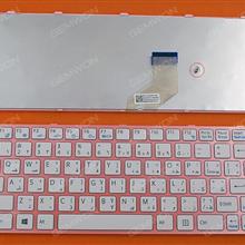 SONY SVE 11 PINK FRAME WHITE WIN8 AR N/A Laptop Keyboard (OEM-B)