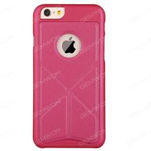 iphone 6 deformation Mobile phone shell, Anti collision mobile phone shell with deformed support, Rose Red Case iphone 6 deformation Mobile phone shell