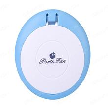 Creative usb portable small fan make-up mirror（z021）two wind speed, fast drying nail polish, mascara and other beauty makeup Blue Camping & Hiking z021