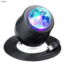 HenLight  rotating magic ball （D32-3）stage lights color change strobe lamp disco ball for party home car LED stage effect light with USB port three colors often bright rotation Decorative light D32-3