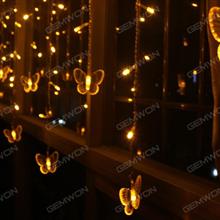 LED butterfly ice bar lights light string（ dc-112）  butterfly string lights, 220V 3.5 meters 96 LED Christmas Lights for garden, patio, wedding, party, bedroom, outdoor decoration Warm white light LED String Light dc-112