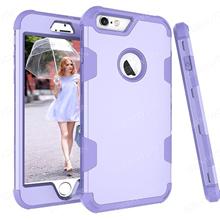 iphone 7 Silicone armor Mobile phone shell, Three in one silica gel PC color armor mobile phone anti fall, Purple Case iphone 7 Silicone armor Mobile phone shell