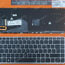HP EliteBook 840 G1 850 G1 SILVER FRAME BLACK (Backlit,with point,Win8) IT 762758-001 Laptop Keyboard (OEM-B)