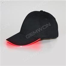 Light Up Hat, LED Glow Baseball Hat,Black hat red light Outdoor Clothing LED Hat