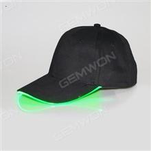 Light Up Hat, LED Glow Baseball Hat,Black hat green light Outdoor Clothing LED HAT