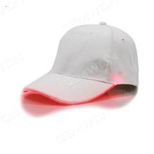 Light Up Hat, LED Glow Baseball Hat,White hat yellow light Outdoor Clothing LED Hat