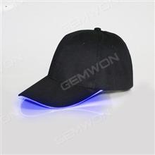 Light Up Hat, LED Glow Baseball Hat,USB Rechargeable-Black hat blue light Outdoor Clothing LED Hat