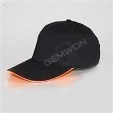 Light Up Hat, LED Glow Baseball Hat,USB Rechargeable-Black hat orange light Outdoor Clothing LED Hat
