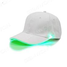 Light Up Hat, LED Glow Baseball Hat,USB Rechargeable-white hat orange light Outdoor Clothing LED Hat