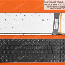 ASUS N56 N56V U500VZ N76 N76VM N76VJ BLACK(Without FRAME,Backlit) FR AENJ8F01010  9Z.N8BBQ.K0F Laptop Keyboard (OEM-B)