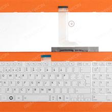 TOSHIBA L850 WHITE FRAME WHITE SP TVBSU 9Z.N7USU-B0S 0KN0-ZW3SP23 Laptop Keyboard (OEM-A)