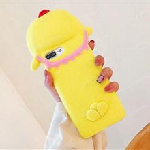 iphone 7 plus Cute plush mobile phone shell, Cute plush protective cover, Yellow chicken Case iphone 7 plus Cute plush mobile phone shell