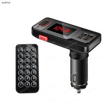 Wireless In-Car Bluetooth FM Transmitter USB Car Charger Radio Adapter Audio Receiver Stereo Music Modulator Car Kit Hands Free Call AUX Input with Micro SD/TF Card Slot and IR Remote Control Car Appliances BT719S