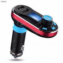 Wireless Bluetooth Car Music Player FM Transmitter Dual USB 2.1A Car Charger Support SD Card U Disk Extended Music Control Speakerphone iPhone Samsung Galaxy HTC, LG, Sony Tablet PC Mp3 Player，red Car Appliances BT66
