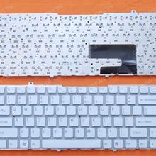 SONY VGN-FW WHITE(Without FRAME) US FM3-USA Laptop Keyboard (OEM-B)