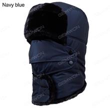 Winter Outdoor Sports Cap,Cold-proof Skiing Hat，Windproof Cycling Hat，Navy Blue Outdoor Clothing D-101
