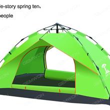 Outdoor Spring Automatic Tent，Camping Rest Essential，3-4Person，Green Camping & Hiking MBS-0091