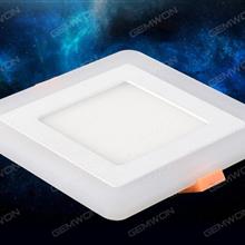 LED two-color panel light, downlight（SSMBD-001）Opening diameter 210mmX210mm  220V Square  6W LED Bulb SSMBD-001