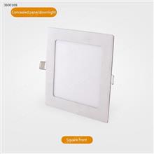 LED thin panel lamp downlight（MBD-001）The hole size is 105 to 110 mm 220V  Square 6W Is white light LED Bulb MBD-001