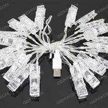 5M 50 LED Usb Card Photo Clip String Lights Colorful Crystal Festival Party Wedding Fairy Lamp Home Decoration foto led light lamp, Colored light LED String Light PHOTO CLIP LAMP