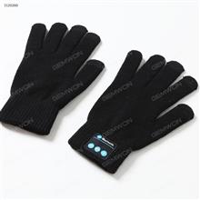 Winter Bluetooth Headset conversation Glove，Outdoor Fashion Warmth，Touch Cellphone，Black Outdoor Clothing ST3
