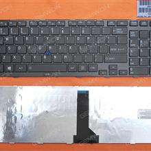 TOSHIBA Tecra R850 BLACK FRAME GLOSSY（With Point stick,WIN8） US N/A Laptop Keyboard (OEM-B)