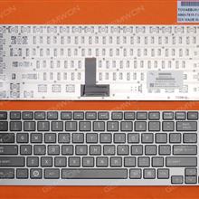 TOSHIBA U800 U840 U800W U920T U900 Z830 Z930 GRAY FRAME BLACK US N/A Laptop Keyboard (OEM-B)