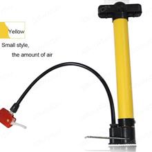 Outdoor Cycling Mini Plastic Steel Bicycle Pump,Mountain Bike Portable Inflator Pump，Yellow Cycling N/A