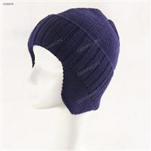 Winter Windproof Warmth Hat，Outdoor Cycling Earmuffs Cold-proof Hat，Men，Navy Blue Outdoor Clothing S396