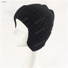 Winter Windproof Warmth Hat，Outdoor Cycling Earmuffs Cold-proof Hat，Men，Black Outdoor Clothing S396