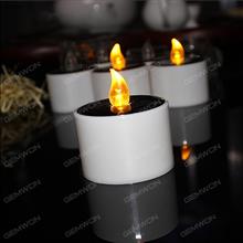 New solar candle light（A155）green electronic candle,solar charging, the best choice for romantic lighting Solar Charge A155