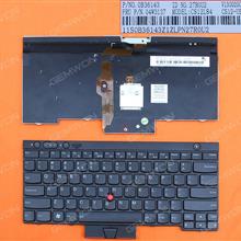 ThinkPad T430 T530 X230 BLACK(Backlit) US N/A Laptop Keyboard (OEM-B)