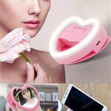 Heart SELFIE RING LIGHT, Selfie Ring Light Enhancing for Photography with iPhones and Android Smart Phones, Pink Selfie LED Light HEART SELFIE RING LIGHT