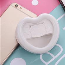 Heart SELFIE RING LIGHT, Selfie Ring Light Enhancing for Photography with iPhones and Android Smart Phones, White Selfie LED Light Heart SELFIE RING LIGHT